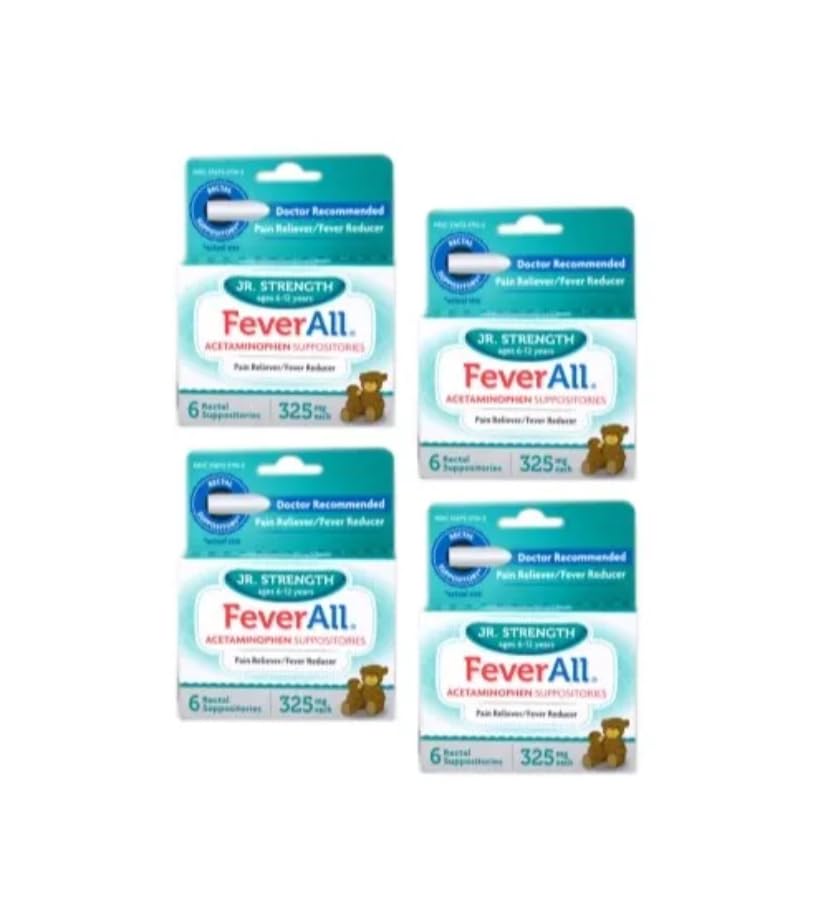4 Pack Feveral JR. ACETAMINOPHEN 325MG 套件 6CT