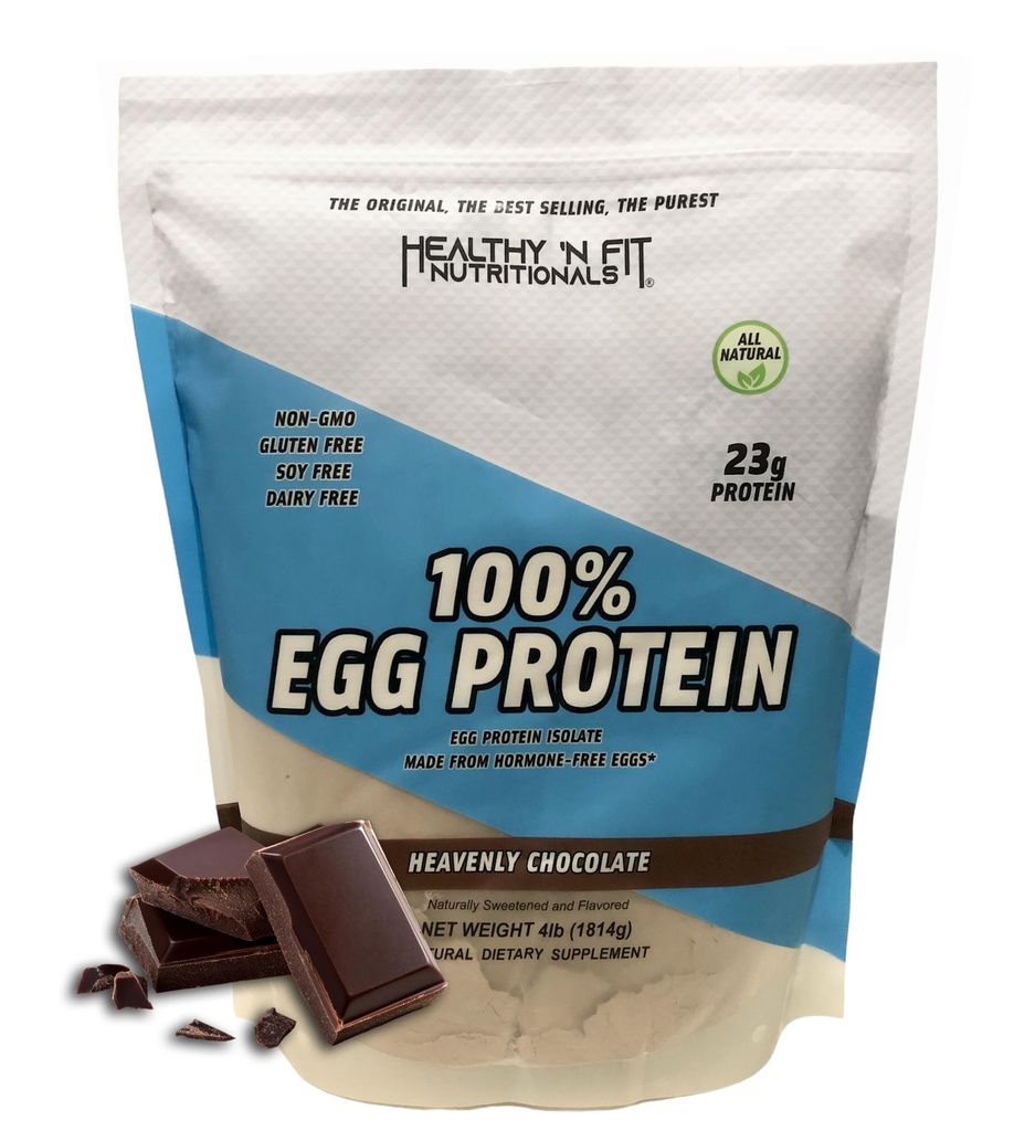 健康 'N 100% 适合蛋白蛋白-巧克力(4lb):100% 蛋白蛋白. 零乳糖,零糖. – 超纯,天然蛋白蛋白隔离.