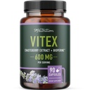 Vitex Chasteberry 补充600mg | Agnus Castus 女性荷尔蒙平衡,更年期,月经常态和荷尔蒙 Acne* | 认证无格鲁滕,蔬菜 | 90 Capsules, 3-Month 供应