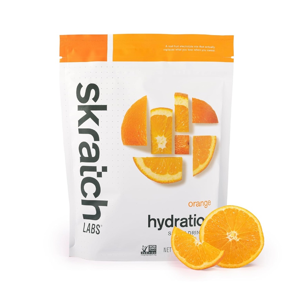Skratch Labs 水分粉 运动饮料 混合 电解剂 锻炼 耐力 和性能 橙 20 services QN-GMO, Vegan, Kosher