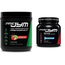 JYM 补充科学 PRE JYM 30 服务 - 草莓 Kiwi 和 后工作与BCAA , Glutamine, Creatine HCL, Beta-Alanine and More, 北极蓝冻, 30 服务, 22 Oz
