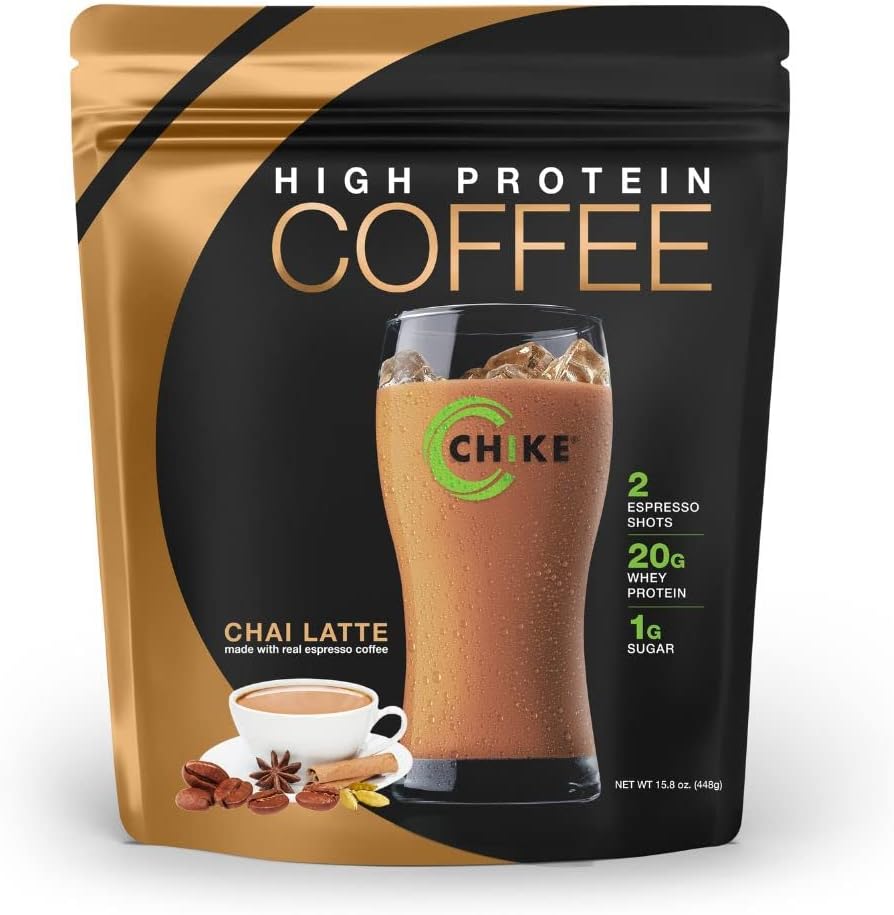 Chike Chai Latte 高蛋白冰咖啡,20 G蛋白,2 Shots Espresso,1 G Sugar, Keto Friend and Gluten Free, 14 services (16 Ounce) 互联网档案馆的存檔,存档日期2014-03-02.