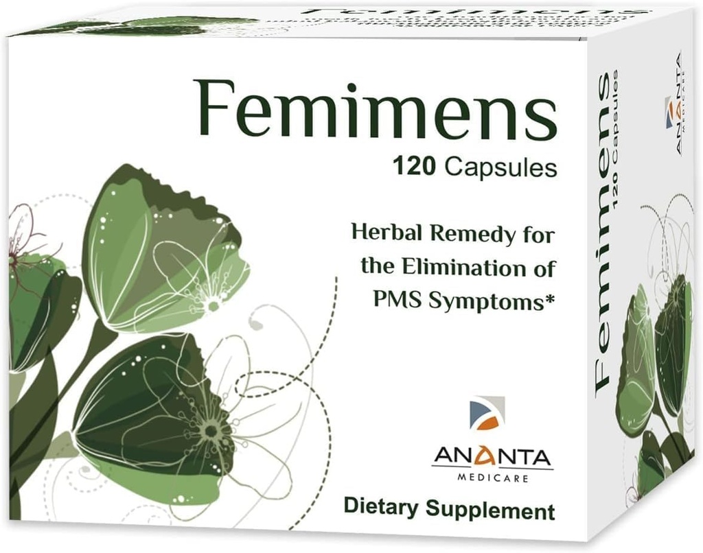 Ananta Medicare FEMIMENS 消除PMS症状的草药补救措施,膳食补充剂 -- -- 120 Capsules