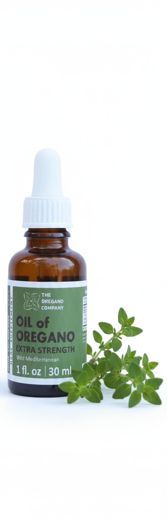 OREGANO Company - Oregano Oil 1 fl. z 30 ml, 90+ Carvacrol, 超强, 液态, Vegan, 蔬菜, Non-GMO, Gluten Free Drops, 季节性滴水,自然,食用食品等级, Aceite De Oregano