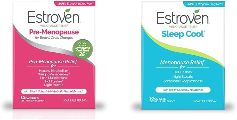 Estroven 更年期救济套装 30 Ct和睡眠酷30 Ct