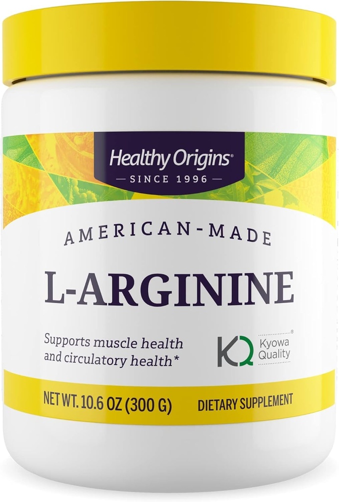 健康起源——L-Arginine(美国-地中海、非GMO、Gluten Free、肌肉支持),10.6 Ounce