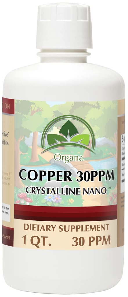 Organa纯晶体液态铜补充剂-30 PPM-共聚矿物