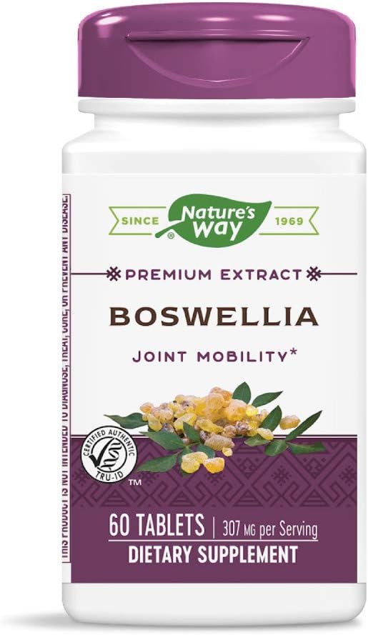 天然途径 标准化 Boswellia, 40% Boswellic Acids / service, TRU-ID 认证, 蔬菜, 60 片, 包装 2