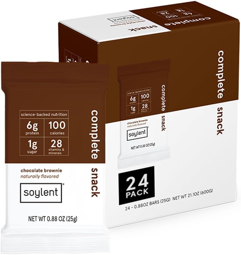 麻黄小蛋白棒-巧克力布朗尼,1克糖,蛋白棒,Gluten Free,6g of Vegan Energy - 24计