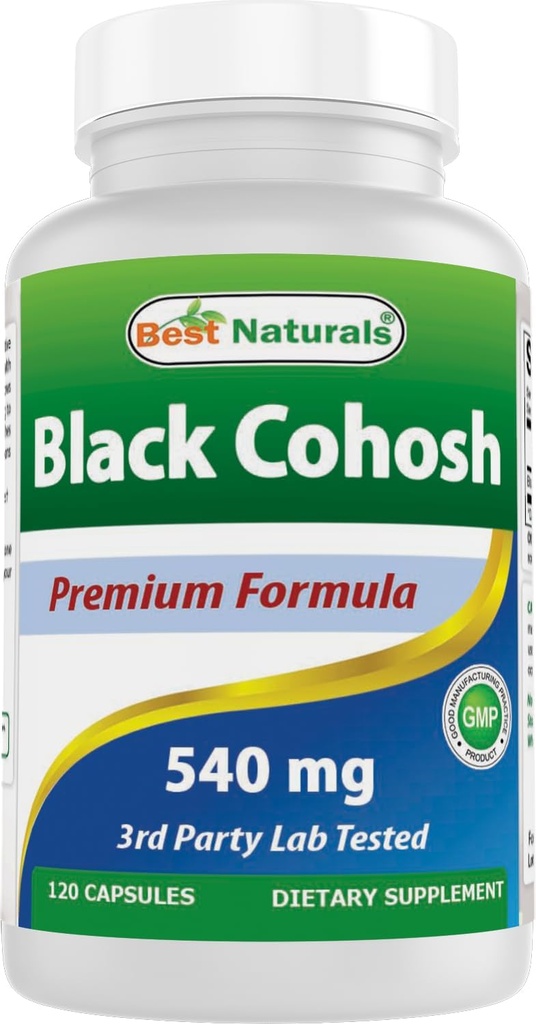 最佳自然 黑色 Cohosh 540 mg 120 capsules