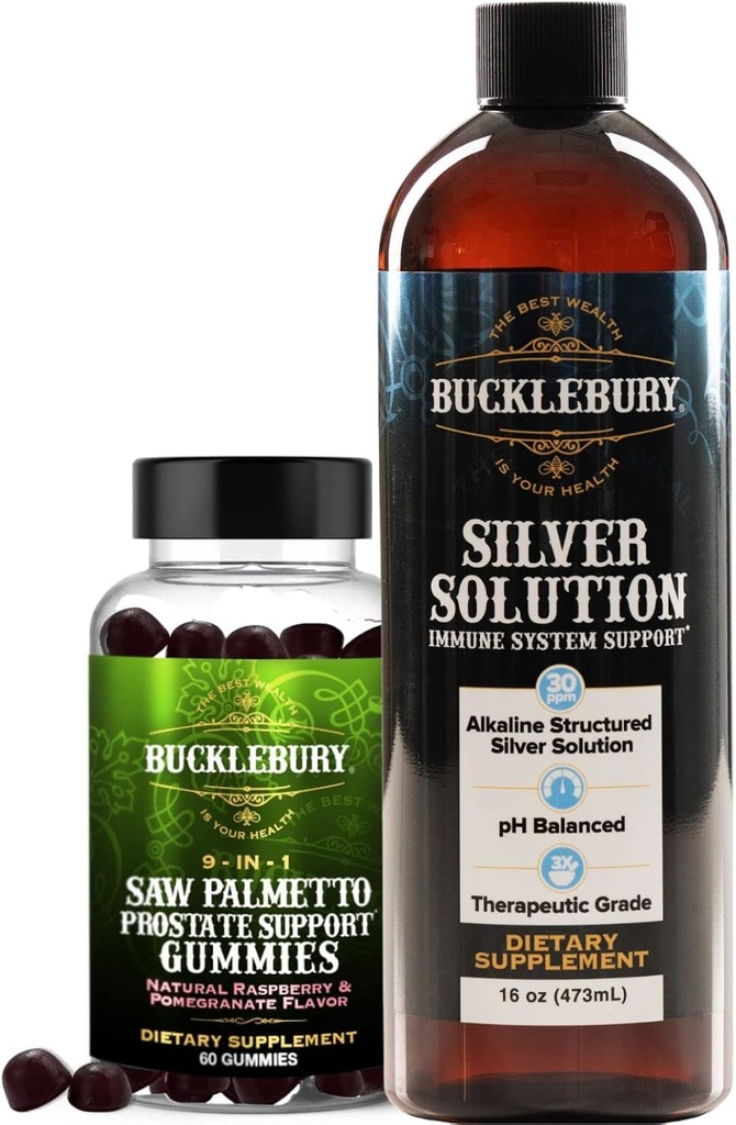 BUKLEBURY Saw Palmetto 前列腺和结构化液体银溶液