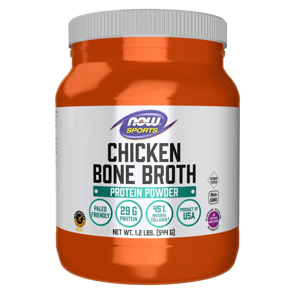Now Foods Sports 营养,鸡骨肉粉 用优质鸡骨提取,1.2-孔