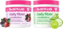 配有Collagen、Probiotics & Electrolytes的每日纤维补充包 - 支持消化健康、规律和皮肤健康 - Cucumber Lime Mint & Wild Berry Flavors - 32 服务总计