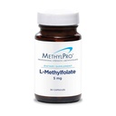 MethylPro L-Methylfolate 5 mg - 支持健康的心智集 - 用于甲基化支持和生化反应的活性Folate - 高度生物可用性 - 弹性剂量 - 30 services - 30 capsules