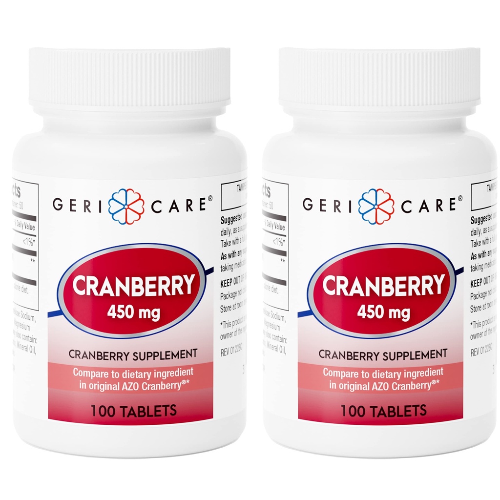 高便性Cranberry补充剂 -- -- 450mg纯Cranberry片,用于尿道切除健康