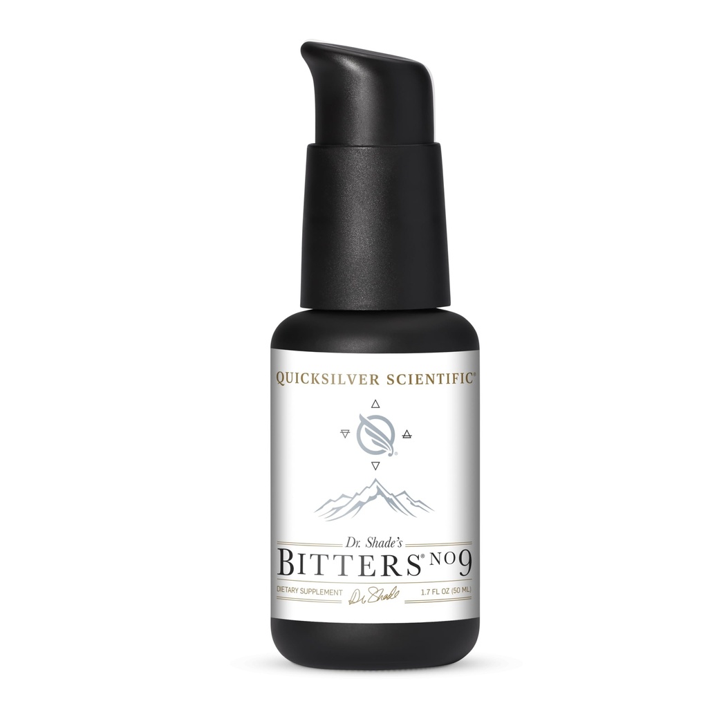 Quicksilver Scientific Dr. Shade's Bitters No. 9 - for Digestion - 快速代理 Liposomal Digestive Bitters with Milk Thetle, Burdock Root & Juniper 基本油 - 消化支持(50毫升)