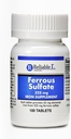 铁补铁 Ferrous Sulfate 325mg 由可靠 1 QQ 女子和男子铁药丸 – 贫血症和缺铁症铁药丸 – 每瓶100枚铁药丸