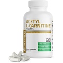 Bronson Acetyl L-Carnitine 500 MG 高钾氨酸非GMO,60 Capsules