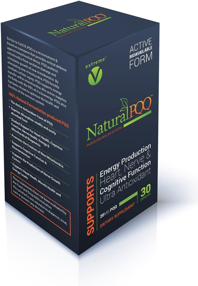 NaturalPQQ - 主动生活方式的细胞能量 - 20mg PQQ, Mitochondrial 生物起源