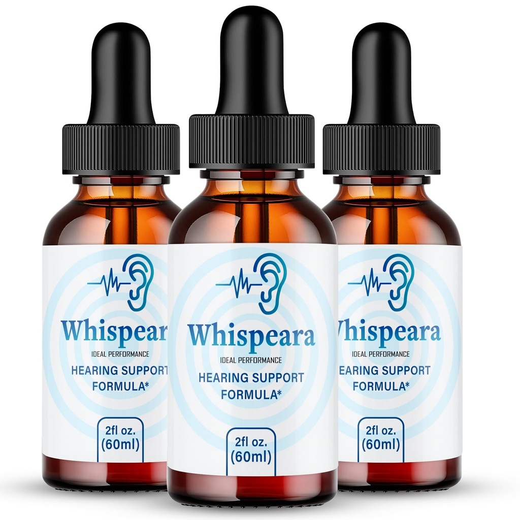 Whispeara Tinnitus 环耳滴水救济,环清Tinnitus 液体滴水救济,最大强度,高级公式听力补充,Ear Ringing Tinnitus, Whispeara Reviews (3包)