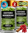 二氢硼烷补充剂 - Dehydro Berberine Organization - 超级柏酸补充剂与锡兰肉桂和R Alpha Lipoic Acid & Apigenin - Hydroberine 240帽(2包)