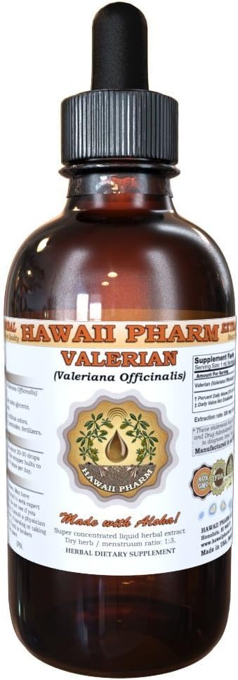HawaiiPharm Valerian (Valeriana Officinalis) 根液体提取 2 f.oz