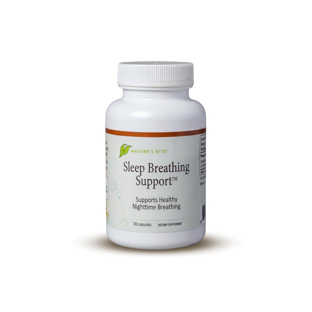 大自然的 Rite 睡眠呼吸支持 - 为更好的睡眠提供自然援助,改善呼吸模式,30 Capsules,全自然草药原料,美国制造