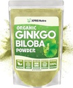 XPRS Nutra 有机金戈·比洛巴粉 - Gingko Biloba 认知补充剂 - Vegan 友好金戈巴·比洛巴 有机金戈·比洛巴 豁免助力金戈·比洛巴粉 (16 oz)