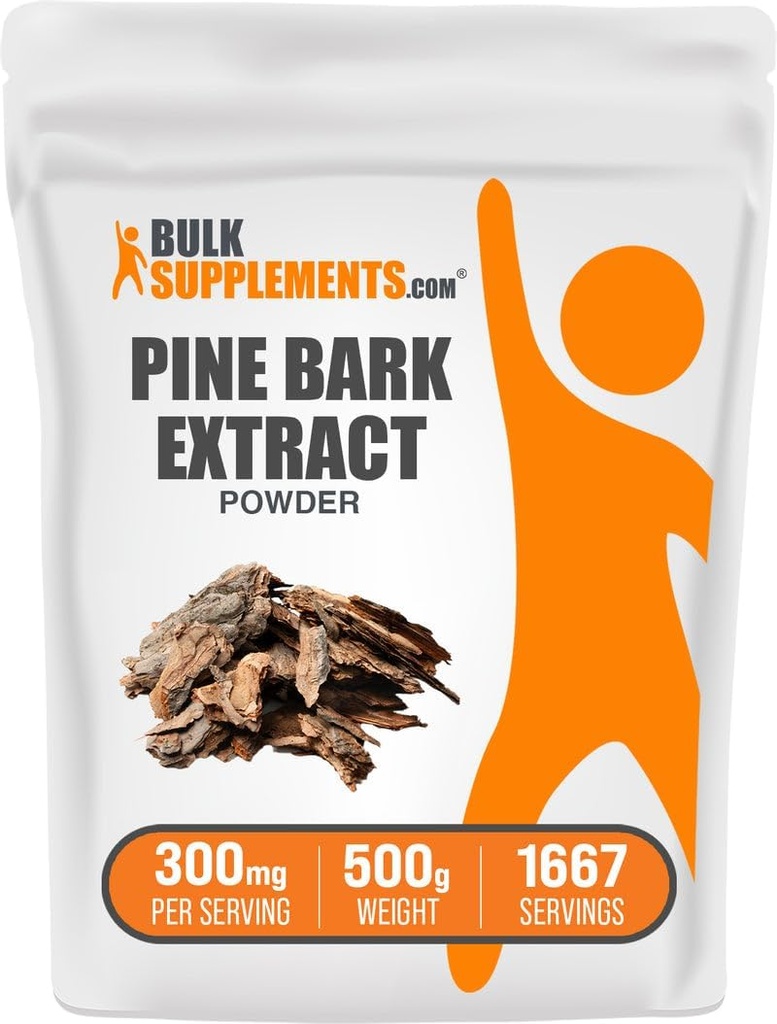 Bulk Assupports.com 松木巴克提取粉末 - 草药补充剂 松木巴克粉末 - 抗氧化剂支持,Gluten Free - 300mg / service, 500g (1.1磅) (Pack of 1)