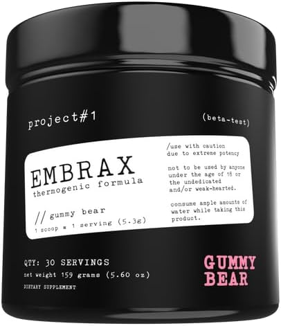 项目#1 Embrax:热能预磨合肥烧烤男女——男女最佳贝利合肥烧烤机,L-Carnitine Supplement for Workout Powers for Men & Women & Women [30 services] - Gummy Bear.