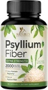Psyllium Husk Powder Capsules 2000mg,自然日报 溶性与不溶性纤维药,Psyllium Husk Fiber 补充支持摘要 Colon 健康与规范,植物基补充 - 180 Capsules
