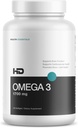 HD MUSCLE HealthHD Omega-3 Fish Oil | 1700mg Ultra HighPotency Omega-3 Triglyceride | DHA & EPA |心脏健康支持 | 60服务 / 120软胶