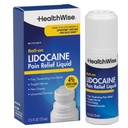 健康Wise 4% Lidocaine roll-On = OTC 力量 = 疼痛救济液 = 2.5 oz. 73 mL = 非油脂,无精液 = 主题美学
