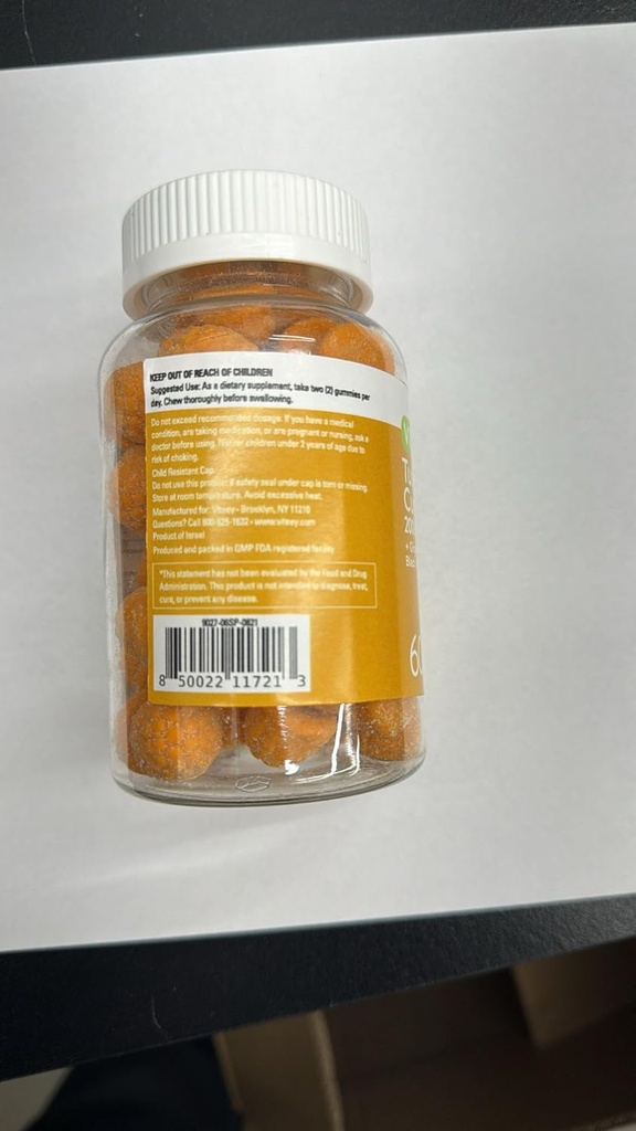 Turmeric Curcumin Gummys,配有Ginger & Black Pepper草药补充剂,2000mg, 免疫支持,健康皮肤,和联合健康, Vegan, Pectin Based, 成人和幼稚可煮的桃花