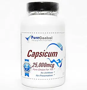 Capsicum 25 000 mcg // 200 Capsules // 纯 // 由纯 控制补充