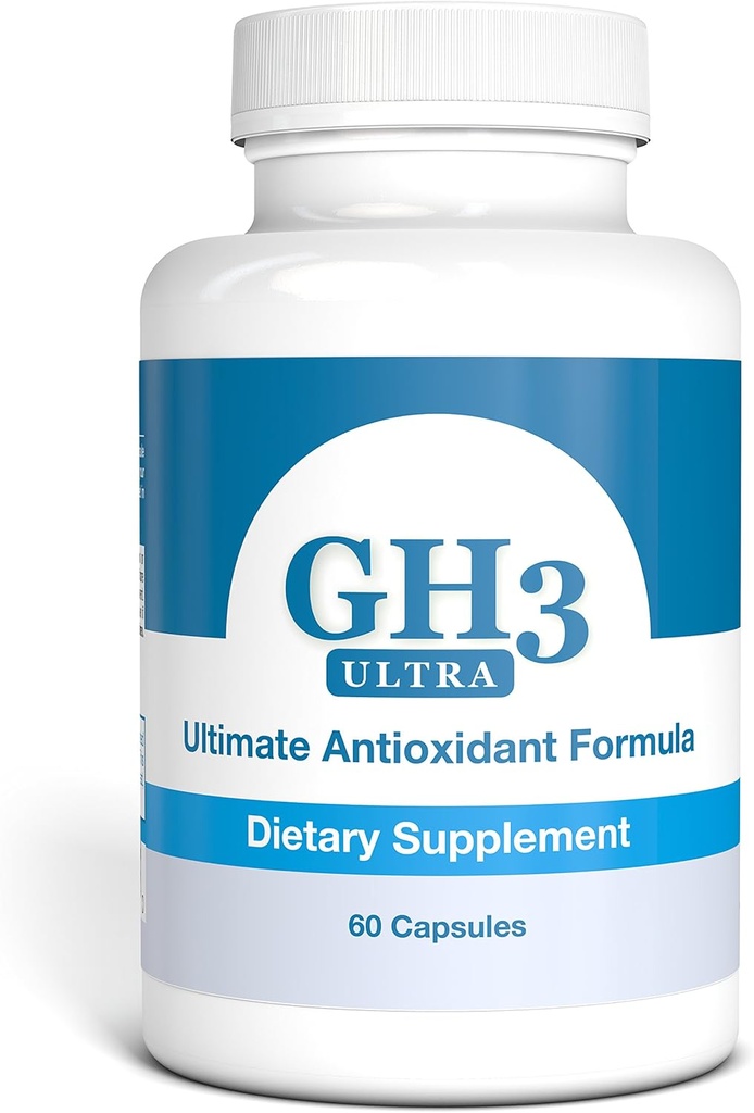 Nattura G-H3 Ultra, Ultimate 抗氧化剂配方 - 新型,改进型的抗衰老复合体(Ginkgo Biloba,R-Alpha Lipoic Acid,Coenzyme Q10,乙酰L-Carnitine,维生素B6) - 60 Caps