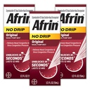AFRIN 无 Drip 原生鼻雾三重包装,非沉淀剂,快速减压剂,用于鼻咽和鼻塞减压、成人和儿童6及老年人,5 fl oz(包3)