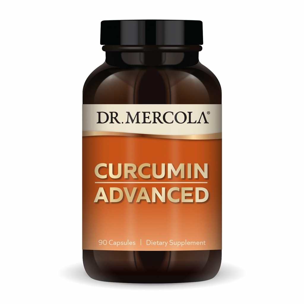 Mercola Crucumin Advanced博士,90名服务员(90名卡普莱人),500毫克/每名卡普莱人,膳食补充品,支持愿景健康和精神重点,非GMO