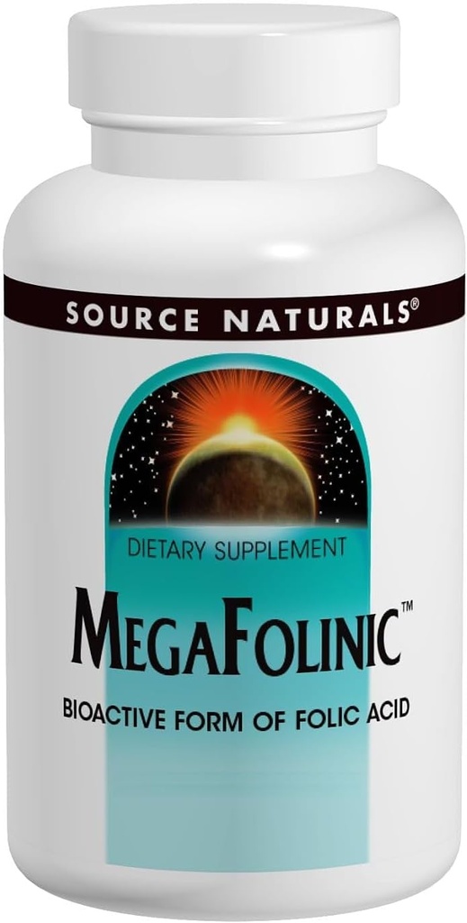 Mega Folinic Source Naturals公司 120 Tabs