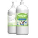 Petwelling Wild Allaskan Salmon Oil for Dogs - Wild-Caught, Cold-Processed, Daily Omega-3 Fish Oil for Health Coat and Skin, 联合机动性和力量 - 美国环保局,DHA - 16 fl oz (473 ml)