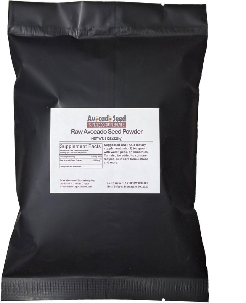 Raw Avocado种子 Granules 8 Ounces - 抗氧化剂,Fiber,胆固醇,Heart Health,Skin Care-Made in USA - 原始制造商