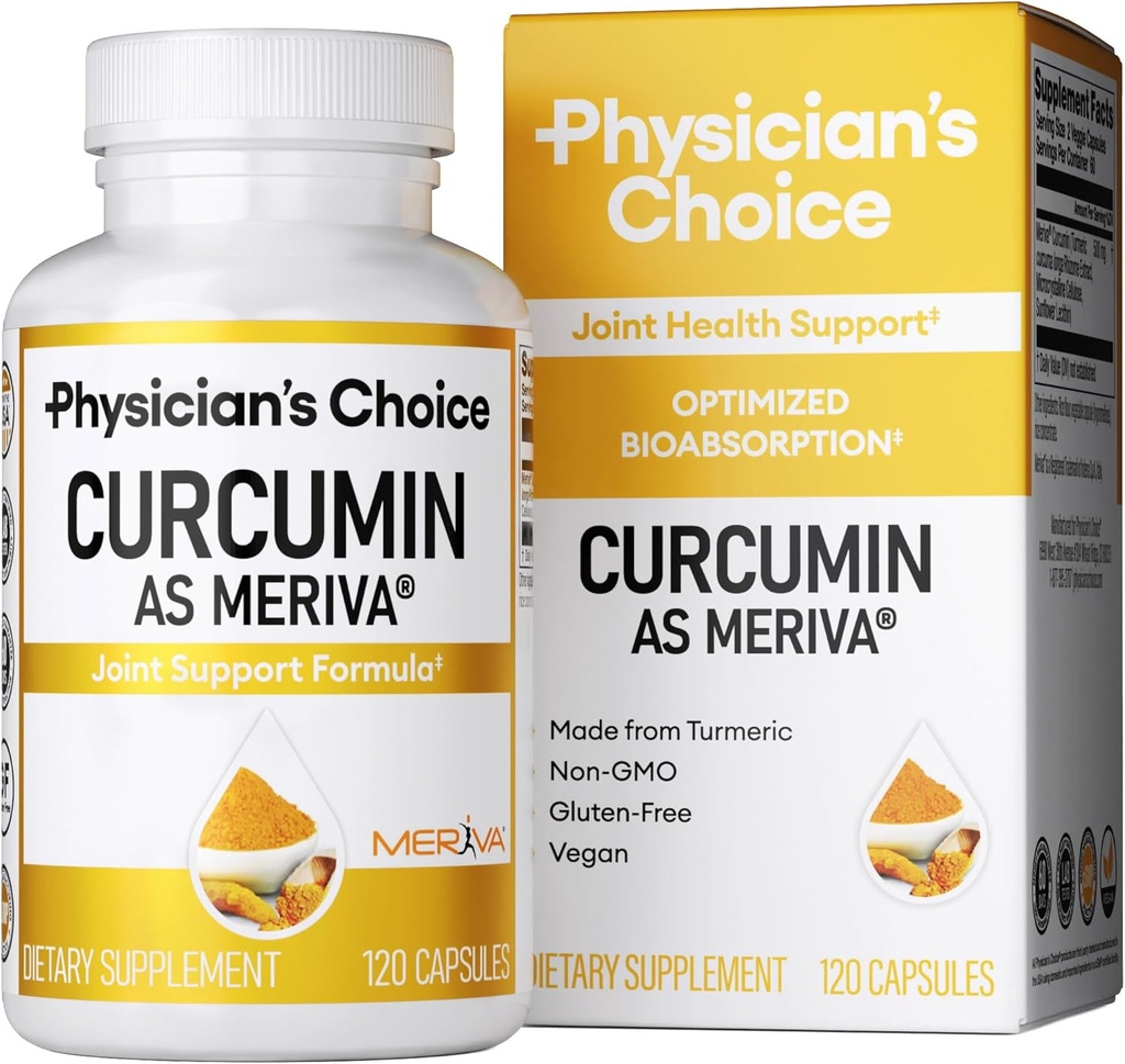 医学家的CHOCE CURCUMIN Meriva 500 -- -- 临床研究 -- -- 比普通涡轮曲霉素补充剂更好的吸收 -- -- 科学研究联合支助 -- -- 120卡普勒