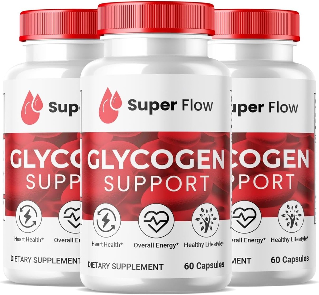 (3 Pack) 超级流甘油 超级流甘油支持 Capsules, Glyco 优化器公式,天然血船清洁器,Premium 超级流甘油支持 (180 Capsules)