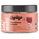 Chewsy Kids的多维他命, 美味的糖型日报 Vitamin Chews + Probiotics + Superfoods, 野莓香味 Chewy 补充 Chews, 个人包装, 轻松享受, 30天供应