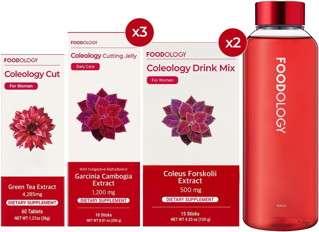 FOODOLOGY RED 1-Month Full Set/Colelogy Cut(1ea) & Colelogy 饮料 Mix(2ea) & Colelogy Cutting Jelly(3ea) $ 水瓶(1ea)...