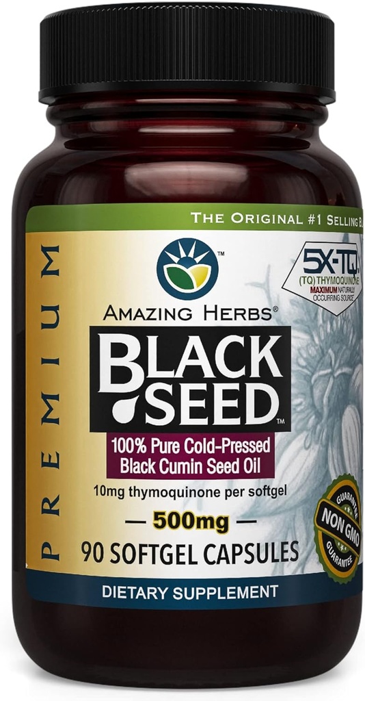 神奇的草药 冷色黑种子油 500mg - 90软胶2
