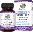 玛利亚鲁斯组织 产前维生素和抗生素 5900亿 CPU 维生素 D3和B12 铁 | Folate | Selate | Choline | Vegan | Non-GMO | 60 Capsules