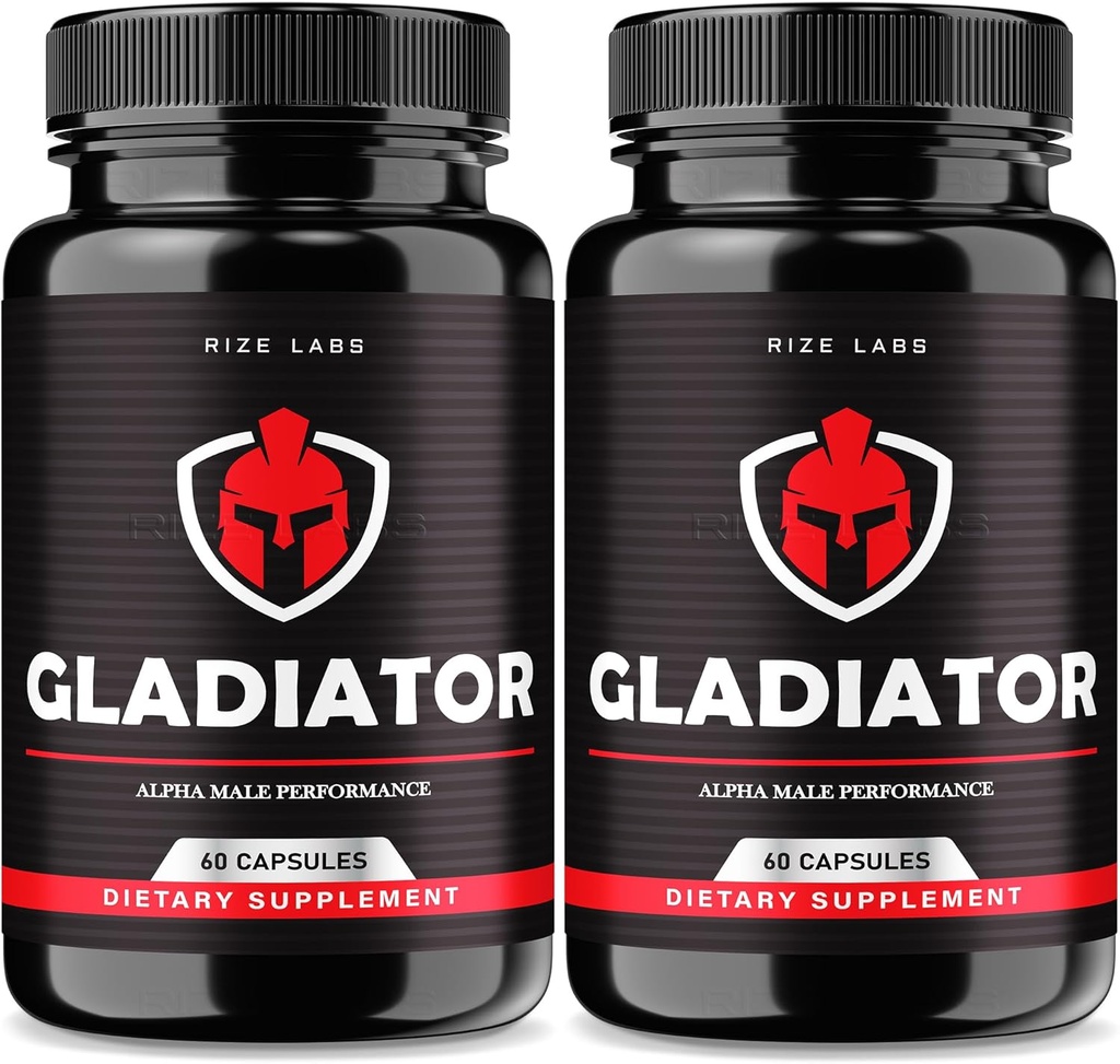 rize 实验室 - Gladiator Capsules - 男子性能补充,对肌肉生长的最大力量支持(120个Capsules)