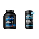 肌肉科技细胞-技艺 Creatine Powder & Clear Muscle HMB 补充,肌肉构建器和男女恢复饮料,6磅粉末和42软胶