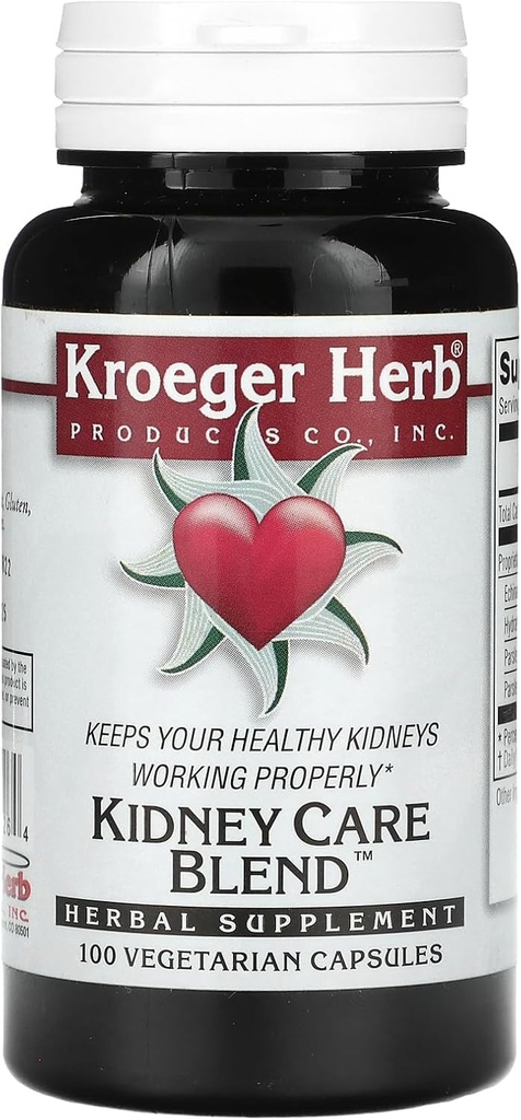 Koreger Herb Kidney Care 混合蔬菜 Capsules, 100 个伯爵